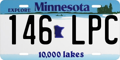 MN license plate 146LPC