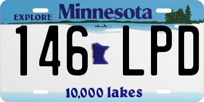 MN license plate 146LPD
