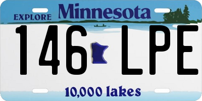 MN license plate 146LPE