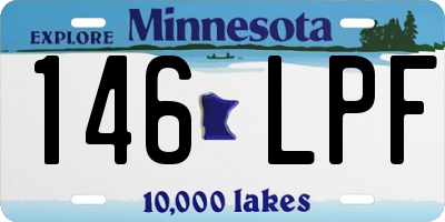 MN license plate 146LPF
