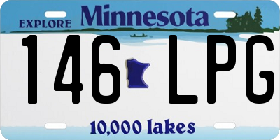 MN license plate 146LPG