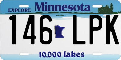 MN license plate 146LPK