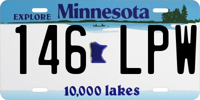MN license plate 146LPW