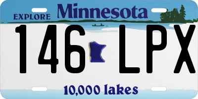 MN license plate 146LPX