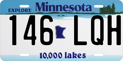 MN license plate 146LQH
