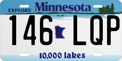MN license plate 146LQP