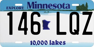 MN license plate 146LQZ