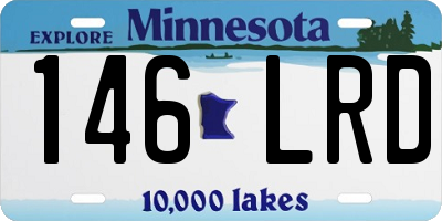 MN license plate 146LRD