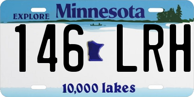 MN license plate 146LRH