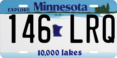 MN license plate 146LRQ