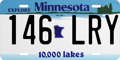 MN license plate 146LRY