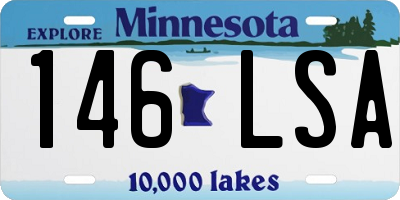 MN license plate 146LSA