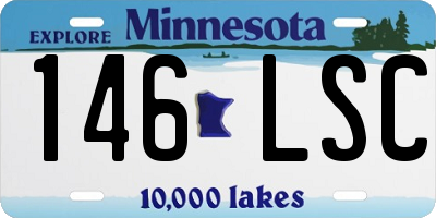 MN license plate 146LSC