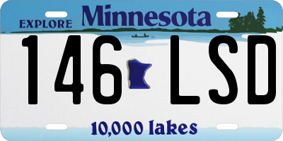 MN license plate 146LSD