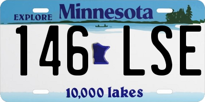 MN license plate 146LSE