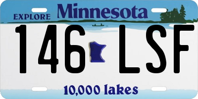 MN license plate 146LSF