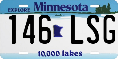 MN license plate 146LSG