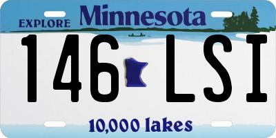 MN license plate 146LSI