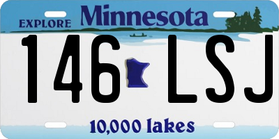 MN license plate 146LSJ