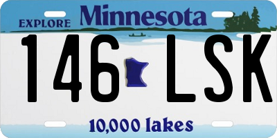 MN license plate 146LSK