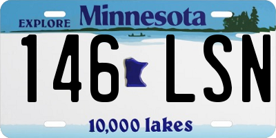MN license plate 146LSN