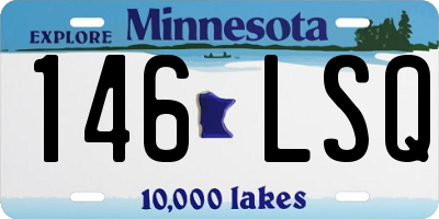 MN license plate 146LSQ