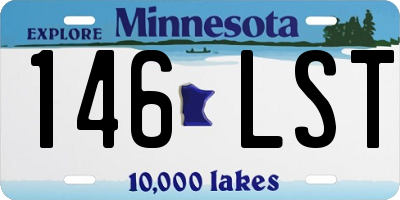 MN license plate 146LST