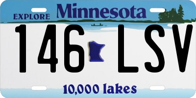 MN license plate 146LSV