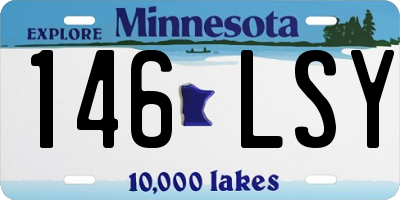 MN license plate 146LSY
