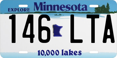 MN license plate 146LTA
