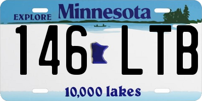 MN license plate 146LTB