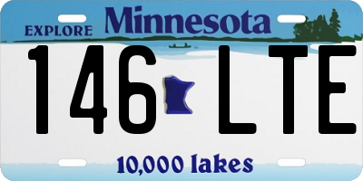 MN license plate 146LTE