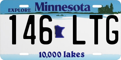 MN license plate 146LTG