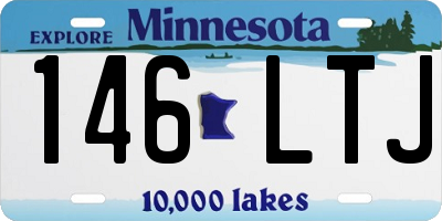 MN license plate 146LTJ
