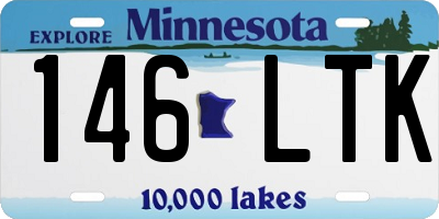 MN license plate 146LTK