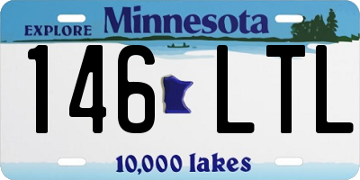 MN license plate 146LTL