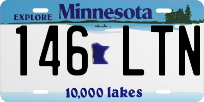 MN license plate 146LTN