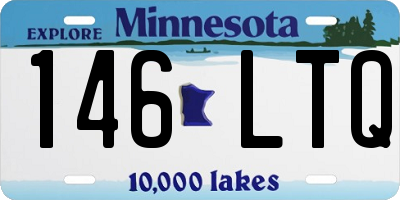 MN license plate 146LTQ