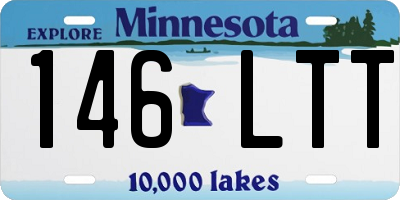 MN license plate 146LTT