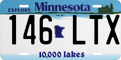 MN license plate 146LTX