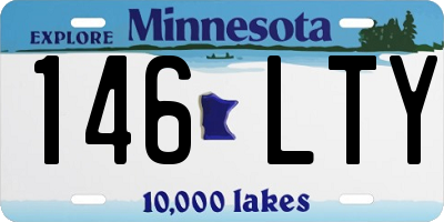 MN license plate 146LTY