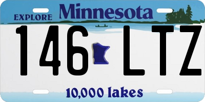 MN license plate 146LTZ