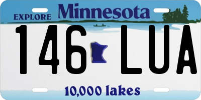 MN license plate 146LUA