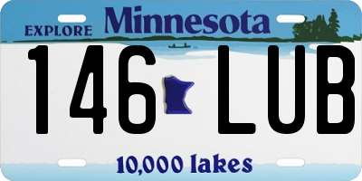 MN license plate 146LUB
