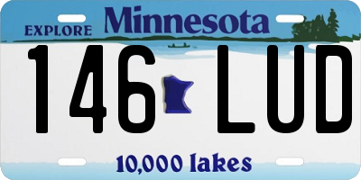 MN license plate 146LUD