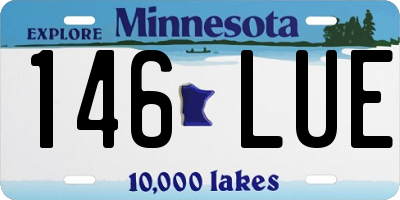 MN license plate 146LUE