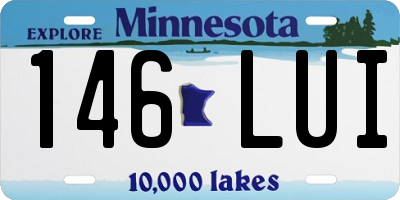 MN license plate 146LUI