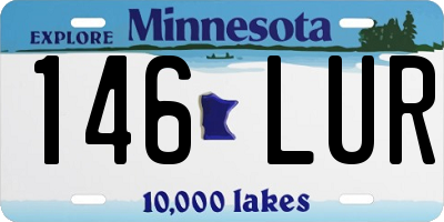MN license plate 146LUR
