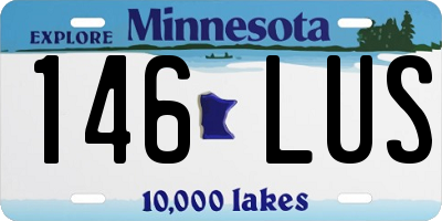 MN license plate 146LUS