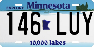 MN license plate 146LUY